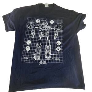 power rangers t shirts blue Fruit Ofthe Loom Tag SizeXL